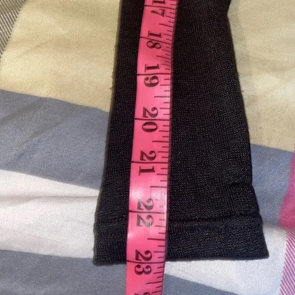 Ardene  black oversized pull 3/4 gold tone zipper sweater Sz XL - Picture 8 of 12